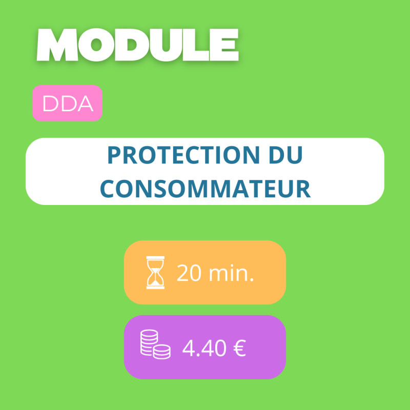 Module - Protection du consommateur (DDA)