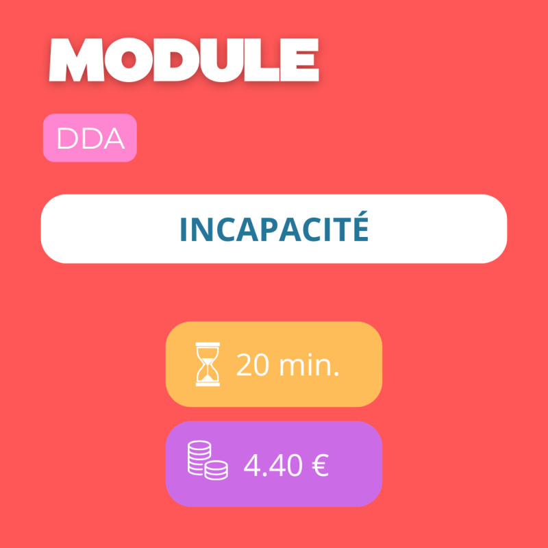 Module - Incapacité (DDA)