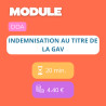 Module - Indemnisation au titre de la GAV (DDA)