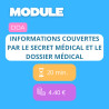 Module - Informations couvertes par le secret médical et le dossier médical (DDA)