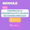 Module - Contrôle de la confidentialité et sécurité des données médicales (DDA)
