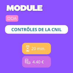 Module - Contrôles de la CNIL (DDA)