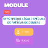 Module - Hypothèque légale spéciale de prêteur de deniers (DCI)