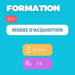 Formation - Modes d'acquisition (DCI)