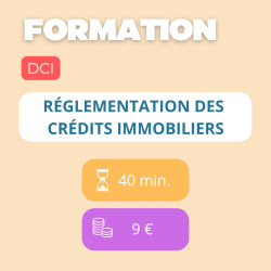 Formation - Réglementation des crédits immobiliers (DCI)