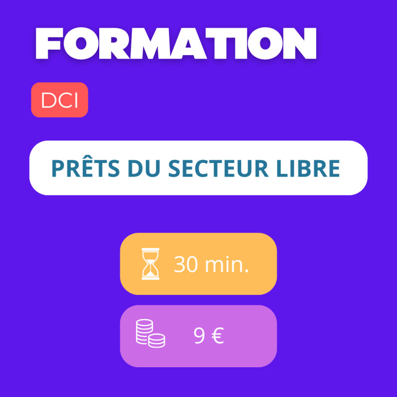 Formation - Prêts du secteur libre (DCI)