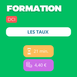 Formation - Les taux (DCI)