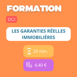 Formation - Les garanties réelles immobilières (DCI)