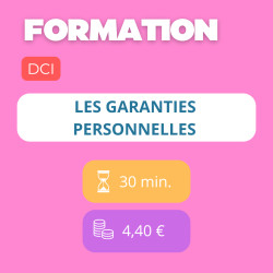 Formation - Les garanties personnelles (DCI)