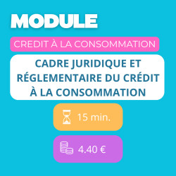 Formation - Maîtriser le crédit à la consommation - 100% Adaptive Learning