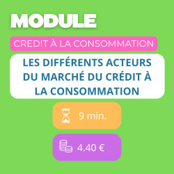 Formation - Maîtriser le crédit à la consommation - 100% Adaptive Learning