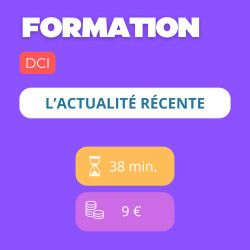 Formation - L'actualité récente (DCI)