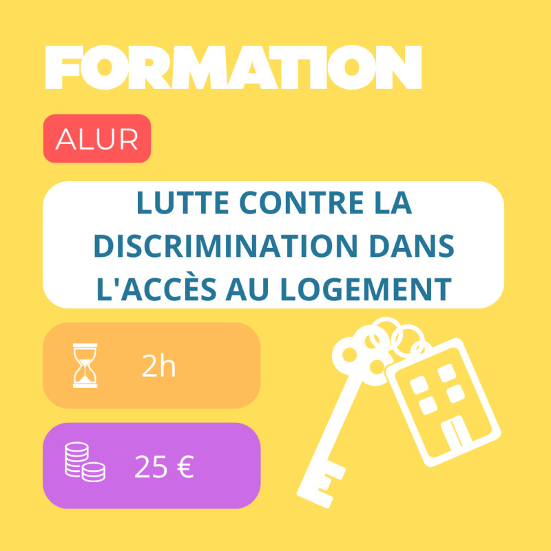 Formation - La lutte contre les discriminations dans l'accès aux logements - E-learning de 2h - 25 €
