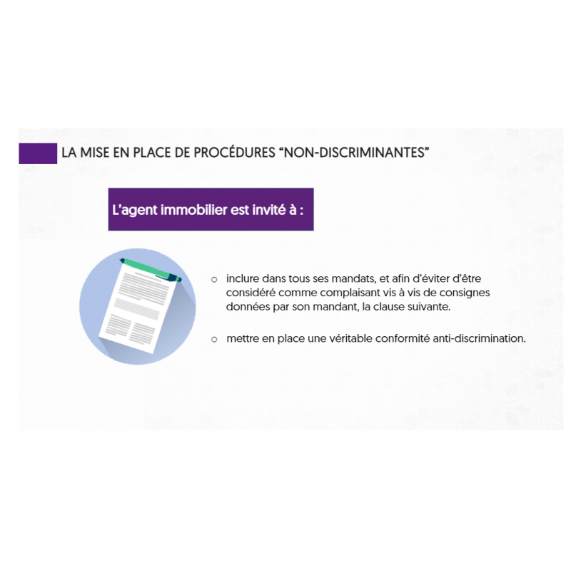 Formation - La lutte contre les discriminations dans l'accès aux logements - E-learning de 2h - 25 €