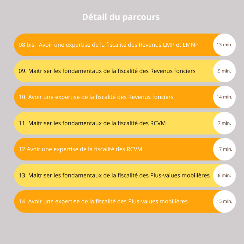 Formation - La déclaration des revenus