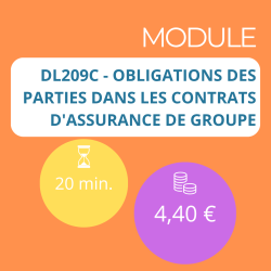 Module - Obligations des parties dans les contrats d'assurance de groupe (DDA)