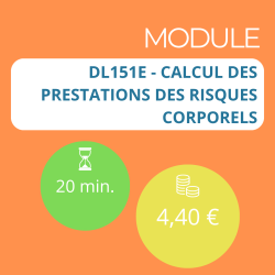 Module - Calcul des prestations des risques corporels (DDA)