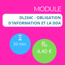 Module - Obligation d'information et la DDA (DDA)