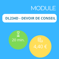 Module - Devoir de conseil (DDA)