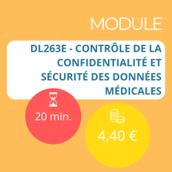 Module - Contrôle de la confidentialité et sécurité des données médicales (DDA)