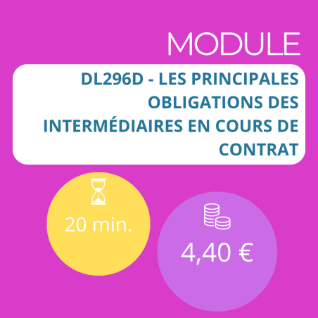 Module - Les principales obligations des intermédiaires en cours de contrat (DDA)