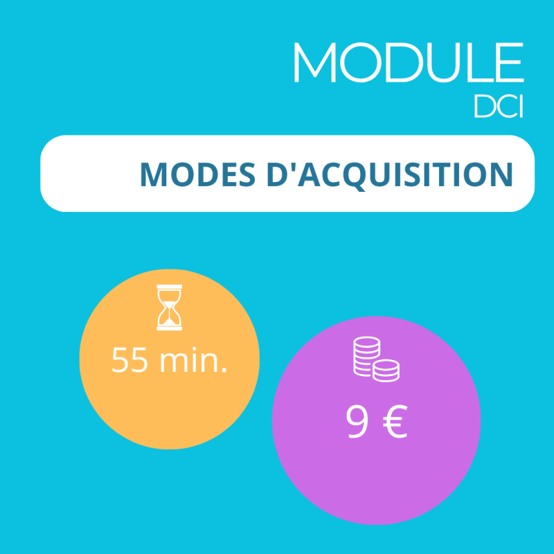 Module - Modes d'acquisition (DCI)