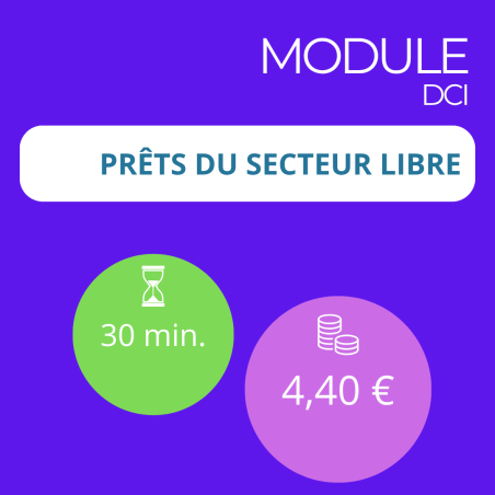 Module - Prêts du secteur libre (DCI)