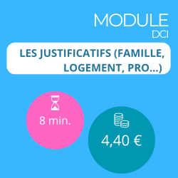 Module - Les justificatifs (famille, logement, pro…)  (DCI)