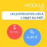 Module - Les justifs liés à l'objet du prêt (famille, logement, pro…)  (DCI)