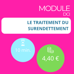 Module - Le traitement du surendettement (DCI)