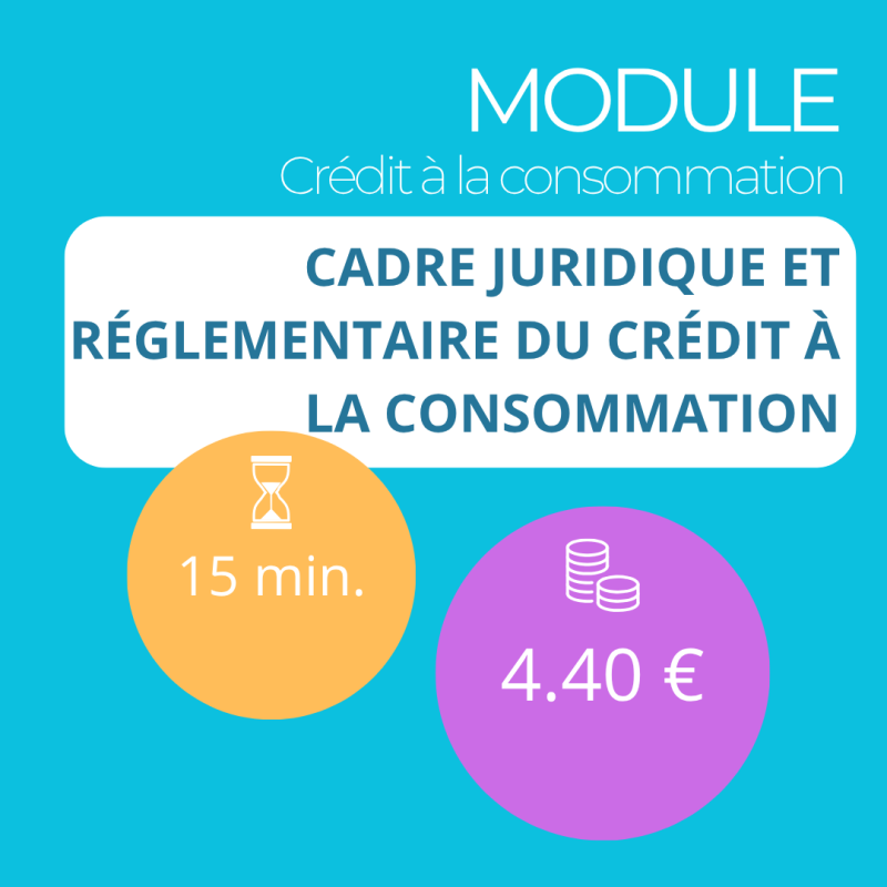 Formation - Maîtriser le crédit à la consommation - 100% Adaptive Learning