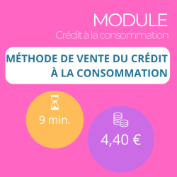 Formation - Maîtriser le crédit à la consommation - 100% Adaptive Learning