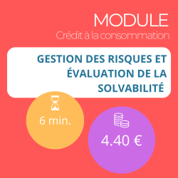 Formation - Maîtriser le crédit à la consommation - 100% Adaptive Learning