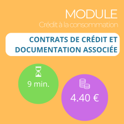 Formation - Maîtriser le crédit à la consommation - 100% Adaptive Learning