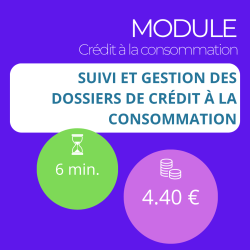Formation - Maîtriser le crédit à la consommation - 100% Adaptive Learning