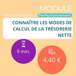Module - Connaître les modes de calcul de la Trésorerie Nette (ANAFI-P)